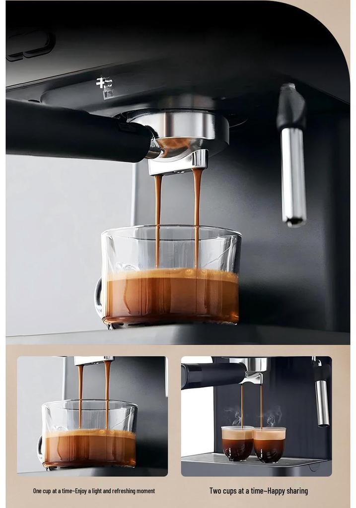 Italian Style Automatic Coffee Machine: High-Pressure Espresso & Milk Frothing All-in-One for Home.