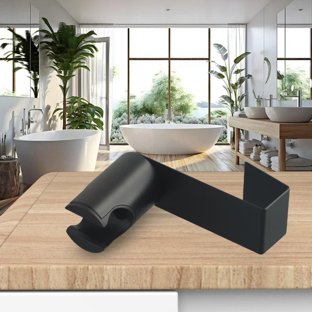 Easy Installation Black Bracket for Hand For Shower Head Wall or Tank Mount