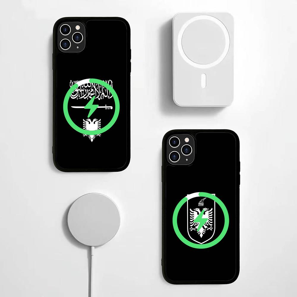 Funny Albania Albanians Flag Magnetic Wireless Phone Case For iPhone 17 16 15 14 Plus 13 12 11 Pro Max