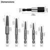 5/6Pcs Broken Bolt Extractor Set Electric Screw Remover With Center Drill Bits For Easy Thread Removal Tool Set
