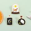 Mystical Celestial Fox Sun Enamel Pins Star Whale Moon Bear In Bottle Animal Celestial Bodies Brooches Lapel Badge Jewelry Gifts