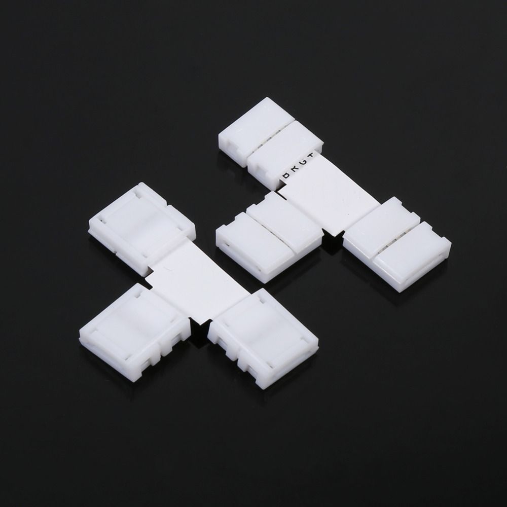 T/L Shape LED Strip Connector 4 Pin Quick Splitter Corner Connector  For DIY Lighting Project