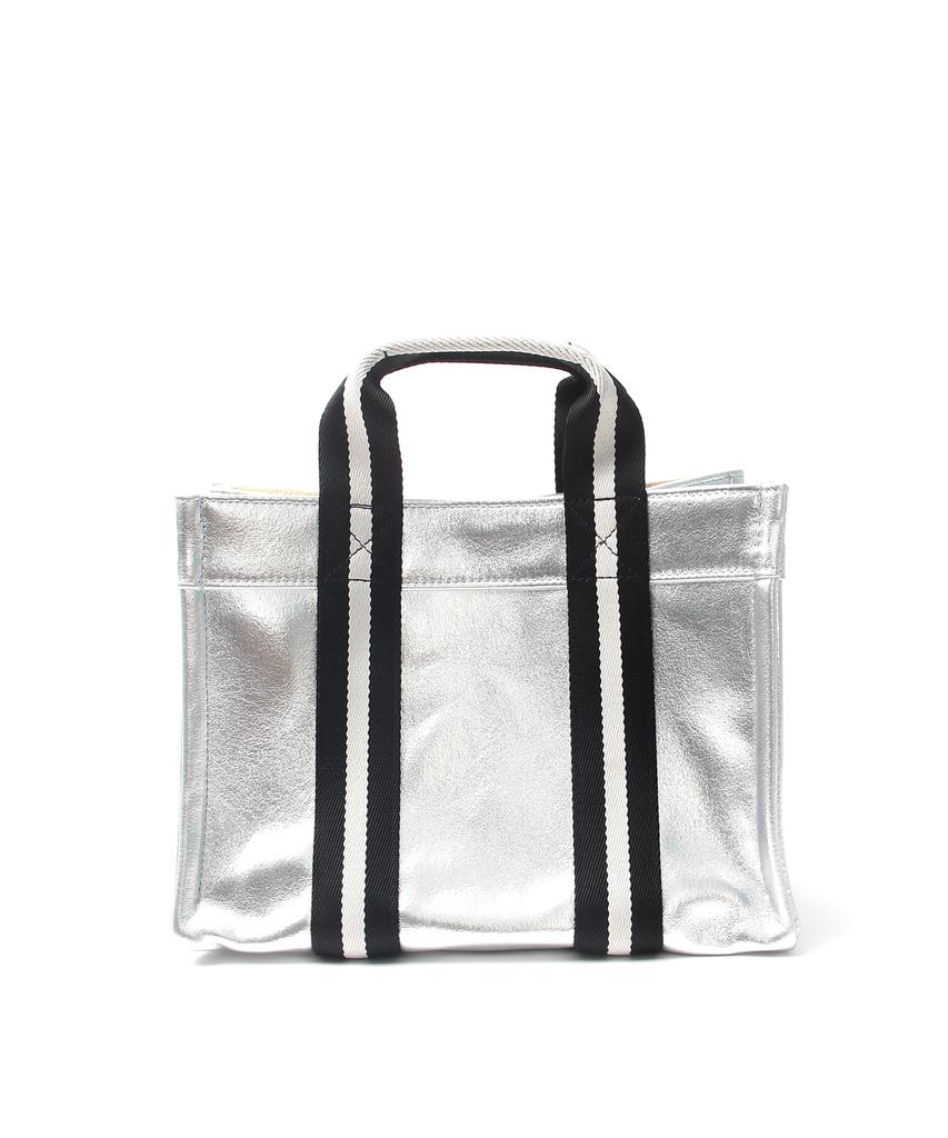 Oror Book Tote Bag 014 Foil Silver