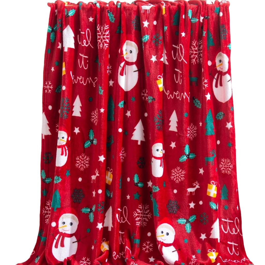 Christmas Blanket. Universal Blanket For The Whole Family. A Must-have For Home Parties