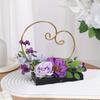 1Pc Nordic Artificial Flower Iron Storage Ornaments Retro Love Ring Rack