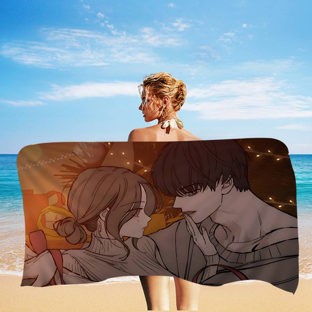 Tears On a Withered Flower Microfiber Printed Beach Towel Mountain Climbing Yoga Beach Swimming Running Absorbent Soft Towel