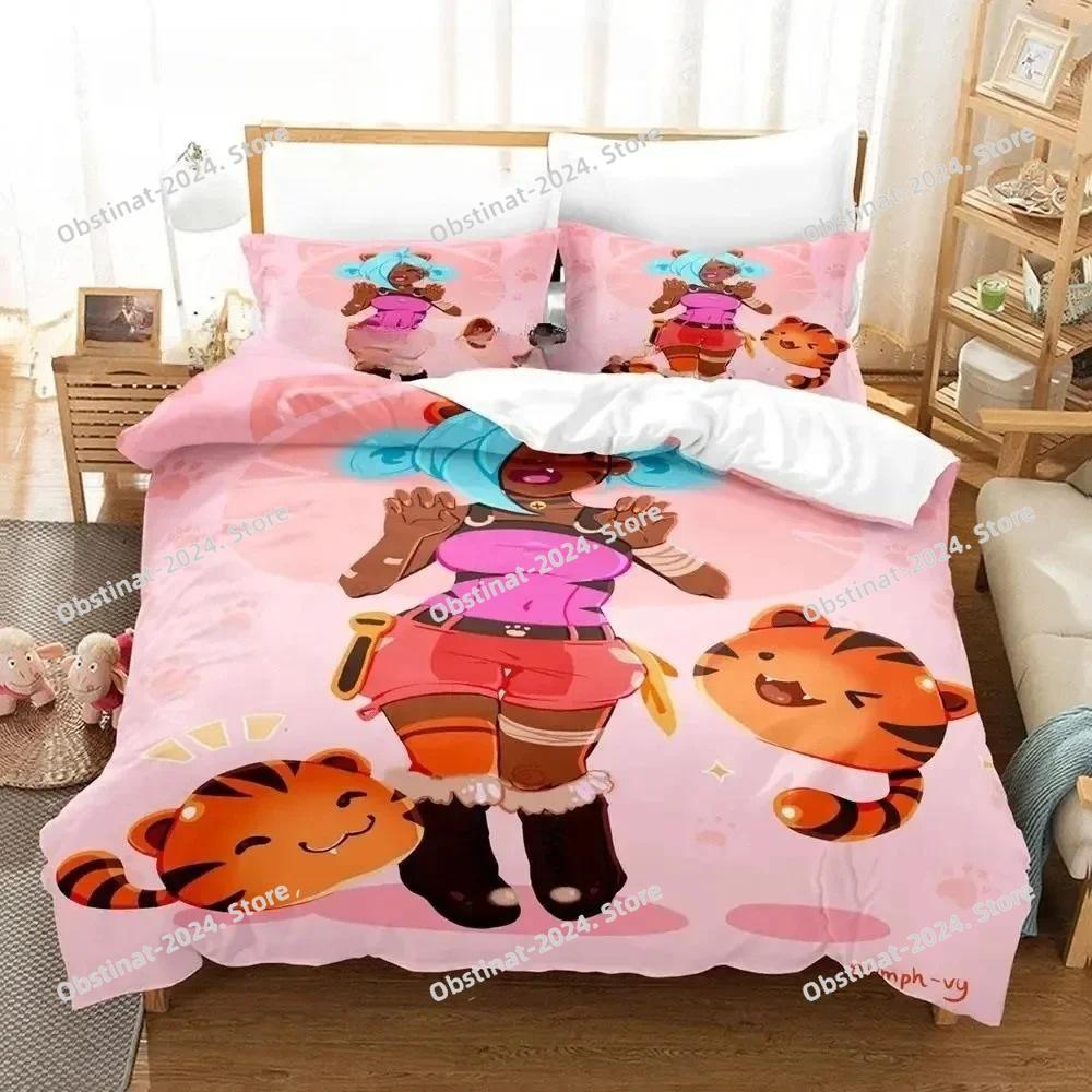 3D Anime Spiel Slime Rancher 2 Bettwäsche-Set Bedruckte Bettbezug Kissenbezug Einzel Doppel Stil Queen King Size Sets