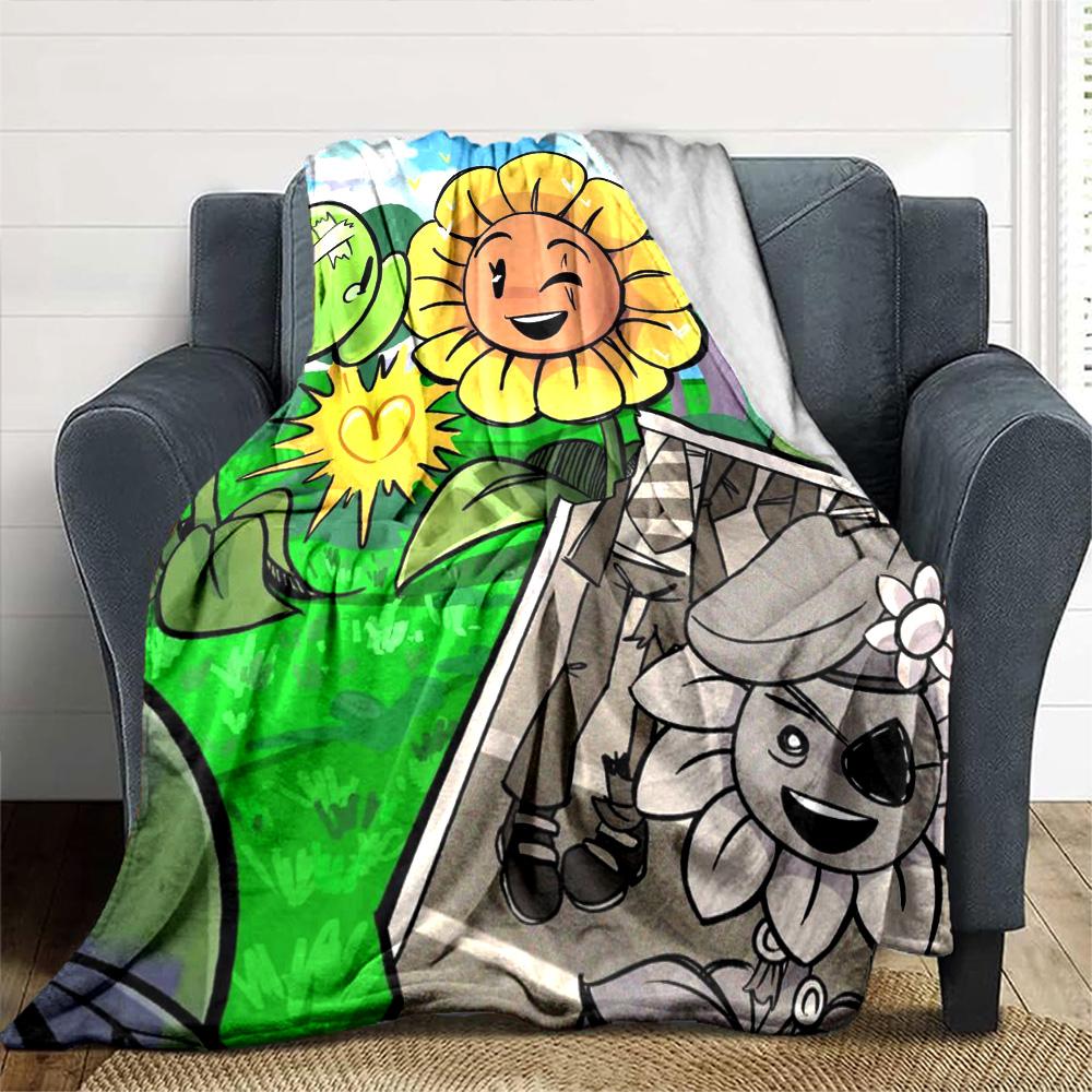 Plants Vs. Zombies Blanket Comfortable Great for Sofa Office Picnics for All Seasons Modern Unique Gift for Family and Friends Camping