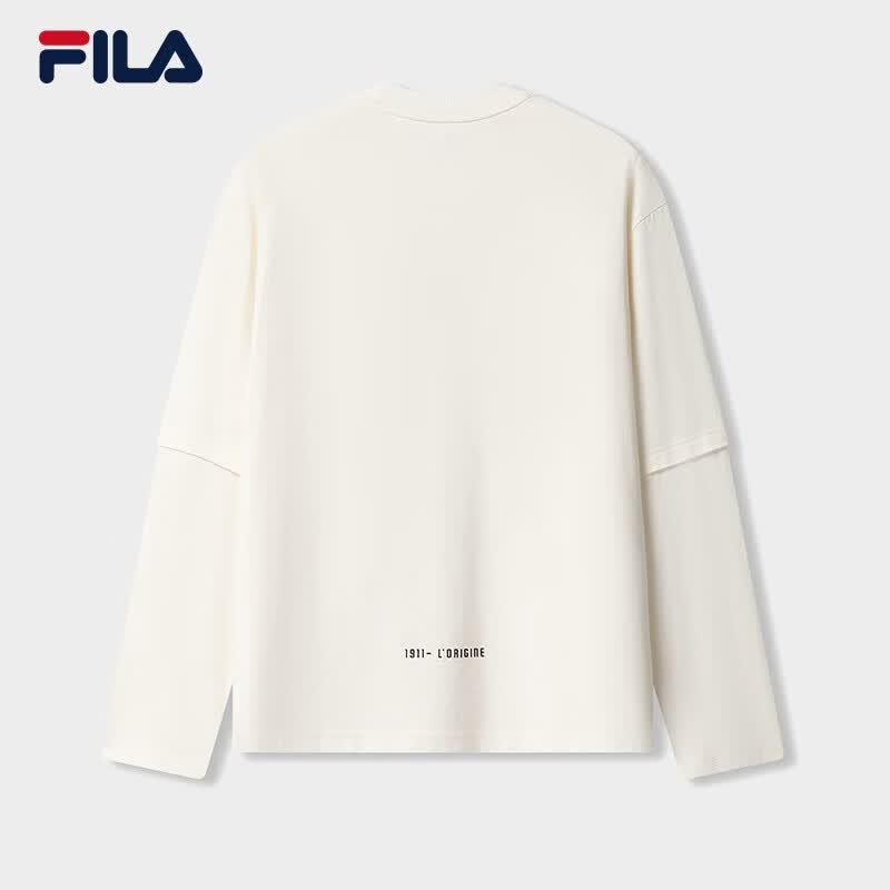 FILA Men's Faux Layer Long Sleeve Knit T-Shirt