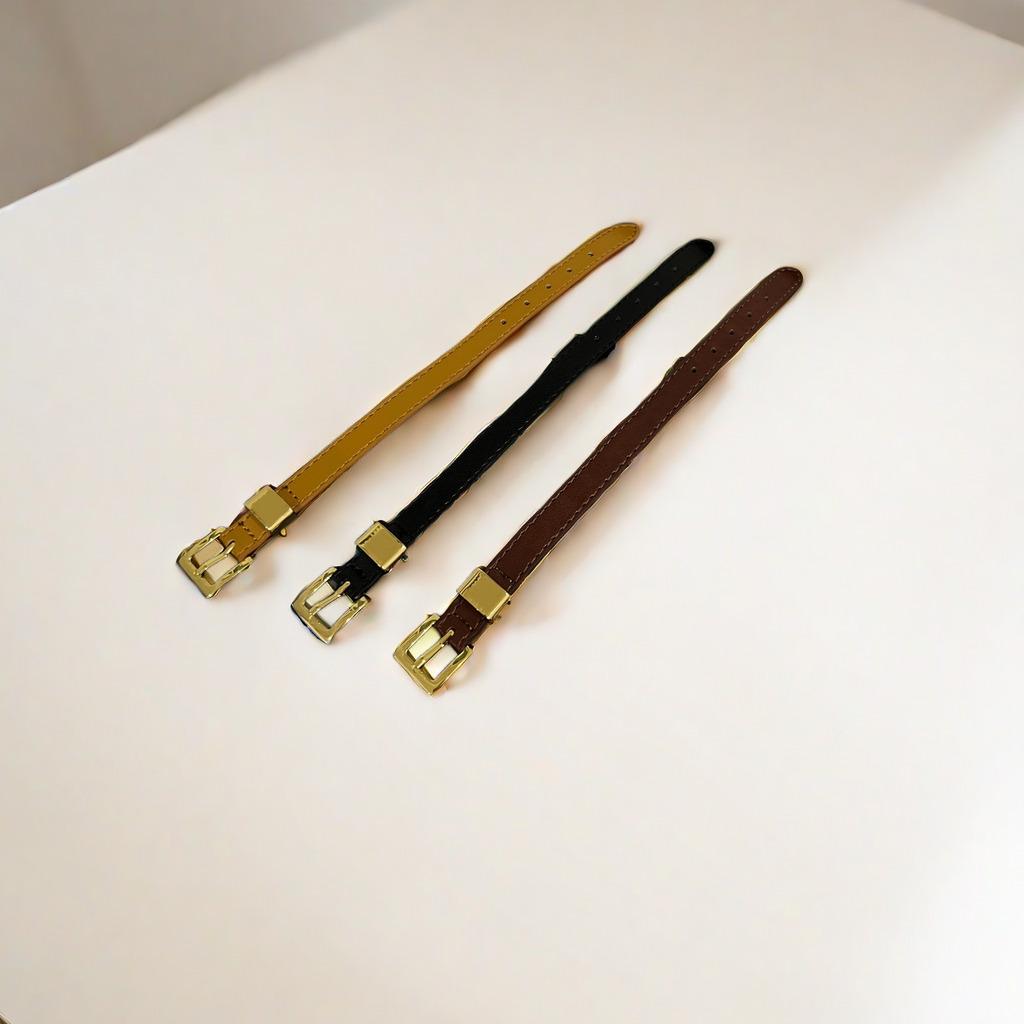 Three Color Cowhide Bracelet Elegant and Fashionable Official Website Without Chemical Hazards Bangle