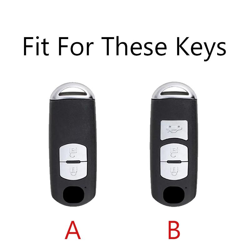 Zinc Alloy Auto Key Fob Cover Case Fit For Mazda 2 3 6 Atenza Axela Demio Cx-5 Cx5 Cx-3 Cx7 Cx-9 Auto Accessories