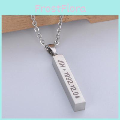 Metal Bts Geometric Necklace Stainless Steel O Chain Female Fashion Accessory