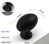 Poignées de Meuble Ovales en Alliage de Zinc à Trou Unique Disponibles en Plusieurs Couleurs Adaptées aux Poignées d'Armoire de Cuisine et aux Boutons de Tiroir