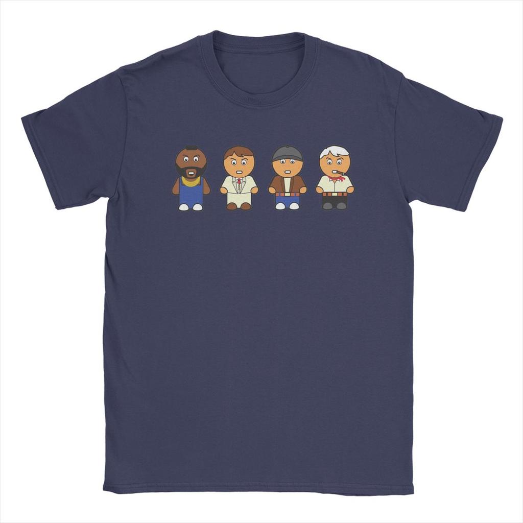 Das A-Team Film T-Shirts für Herren 100% Baumwolle Freizeit T-Shirt Rundhals T-Shirt Kurzarm Tops Party