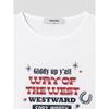 8seconds Western Print Crop T-Shirt White