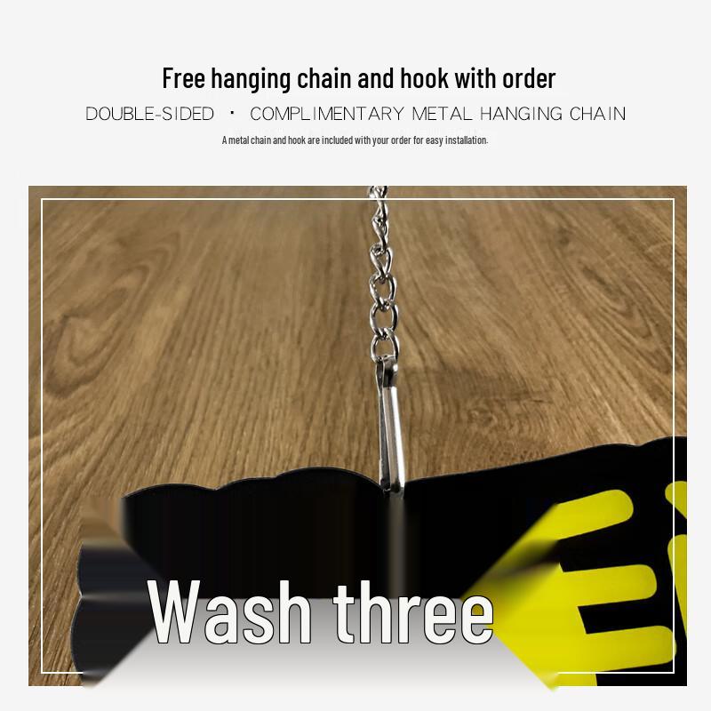 Unisex Acrylic Hanging Restroom Sign