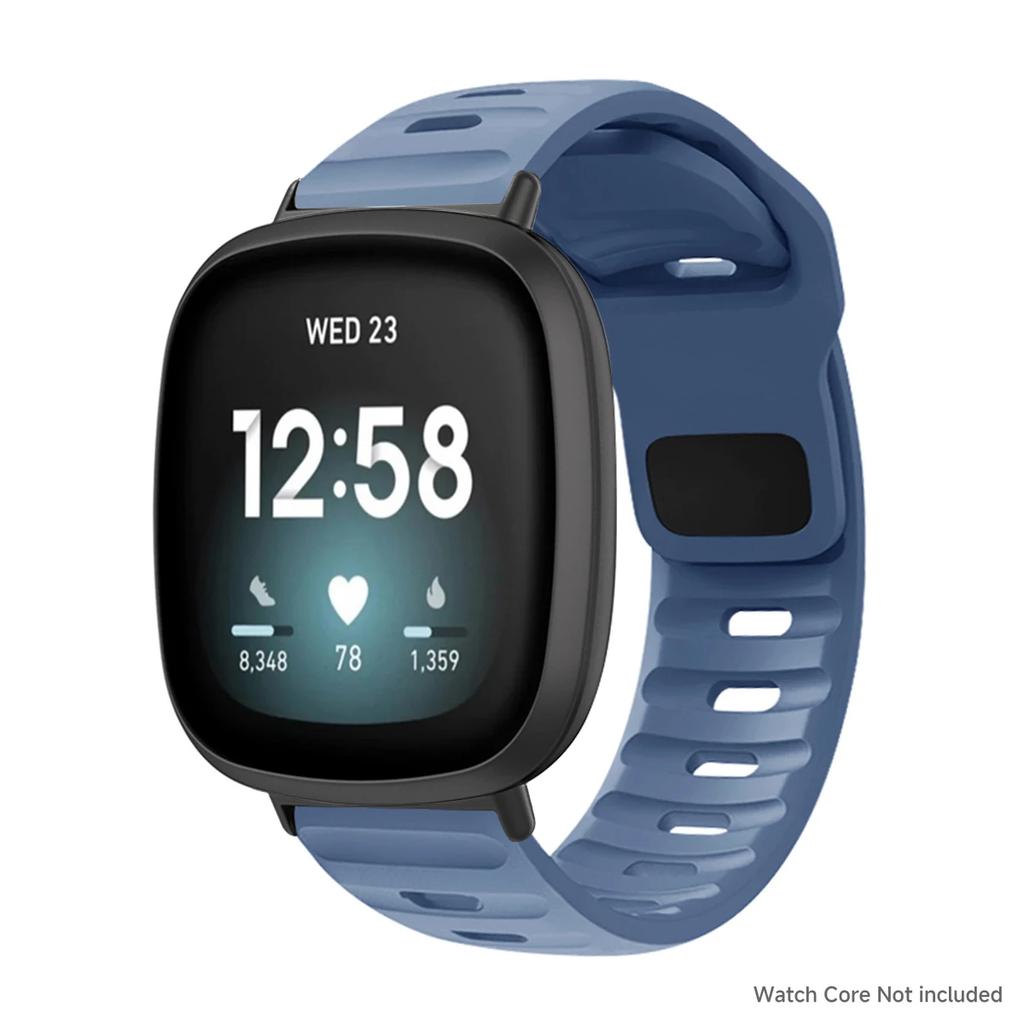 Bracelet Pour Fitbit Versa 4/Versa3/ Versa 2/Versa Bracelet de Montre Sport Bracelet de Poignet en Silicone Pour Fitbit Versa Lite/Sense/Sense2 Bracelet corre