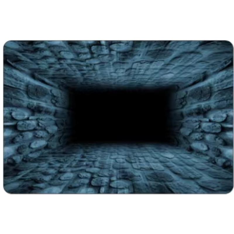 3D Visual Gold Coin Floor Mat, Household Entrance Door Mat for The Hallway, Outdoor Durable and Stain-resistant Floor Mat, Foot Mat