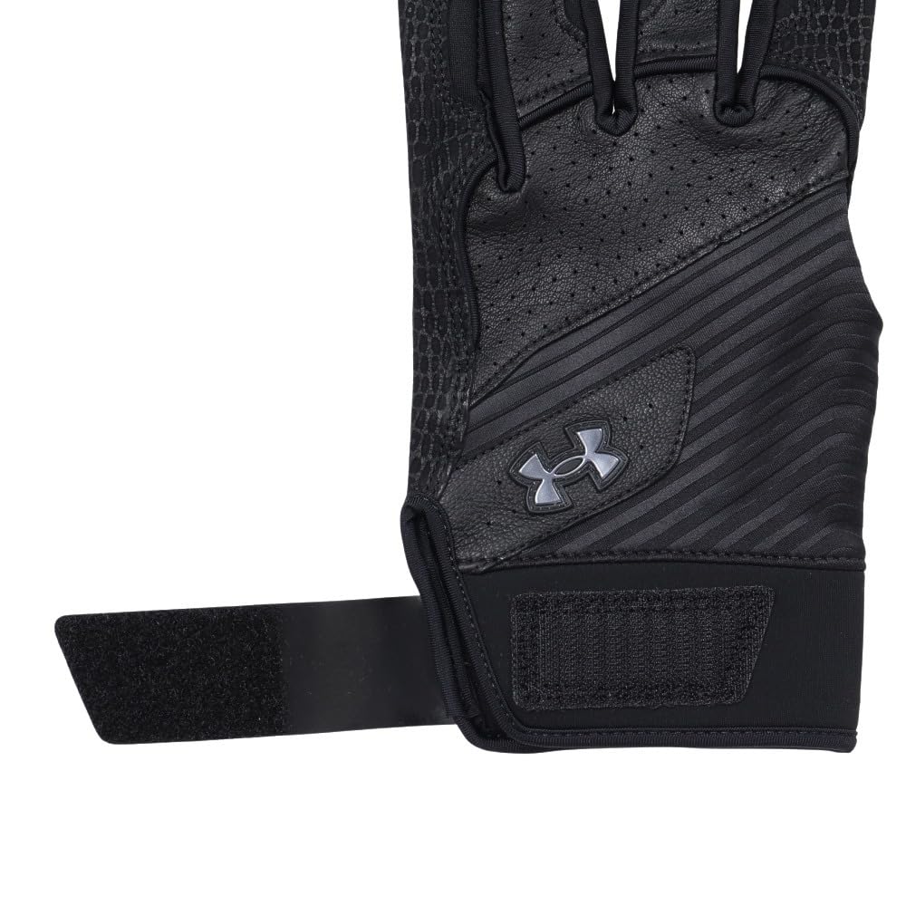 UA Harper Pro Gloves 24 Black/Black/Metallic Gun Metal SM