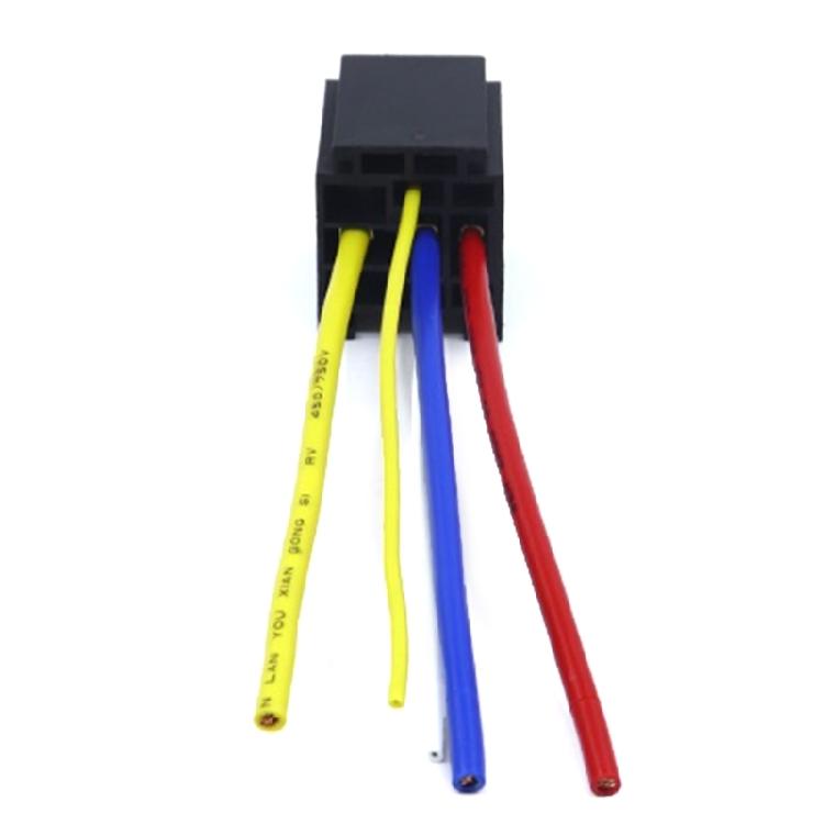 Reliable 80A Relays Socket Wiring Harness for Vehicle Electrical System with Clear Identification Mark Easy Installation