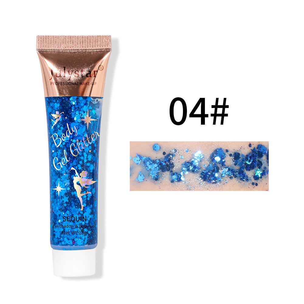Mermaid Scales Gel Sequins Eyeshadow Liquid Face Lips Colorful Body Polarized Stage Sequins Eyeshadow