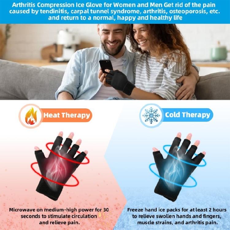 Therapeutic Gels Wrist Glove Cold Treatments For Repetitive Strain Injury Prevention And Recovery