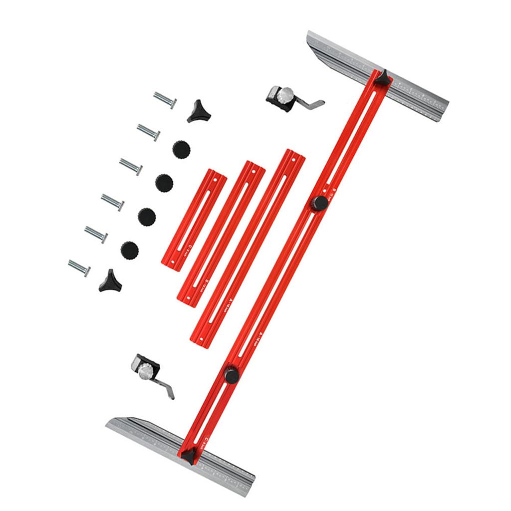 Stair Measuring Tool Jig Aluminum Alloy Flexible Easy Adjustment Stair Tread Gauge