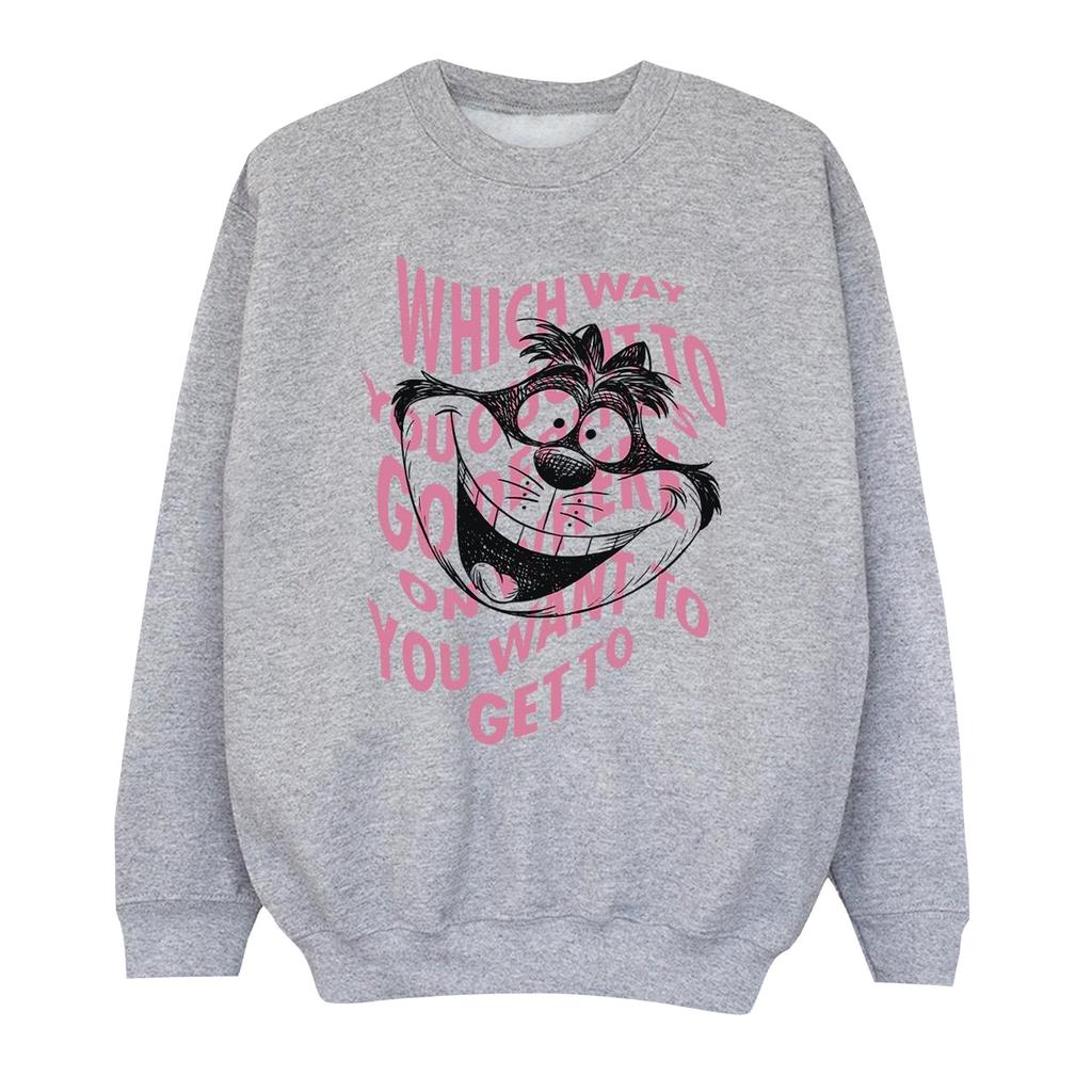 Disney Girls Alice In Wonderland Chesire Cat Sweatshirt
