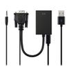 HD VGA To Hdmi-compatible Computer To TV Adapter  Cable Audio Cable Power Supply Line