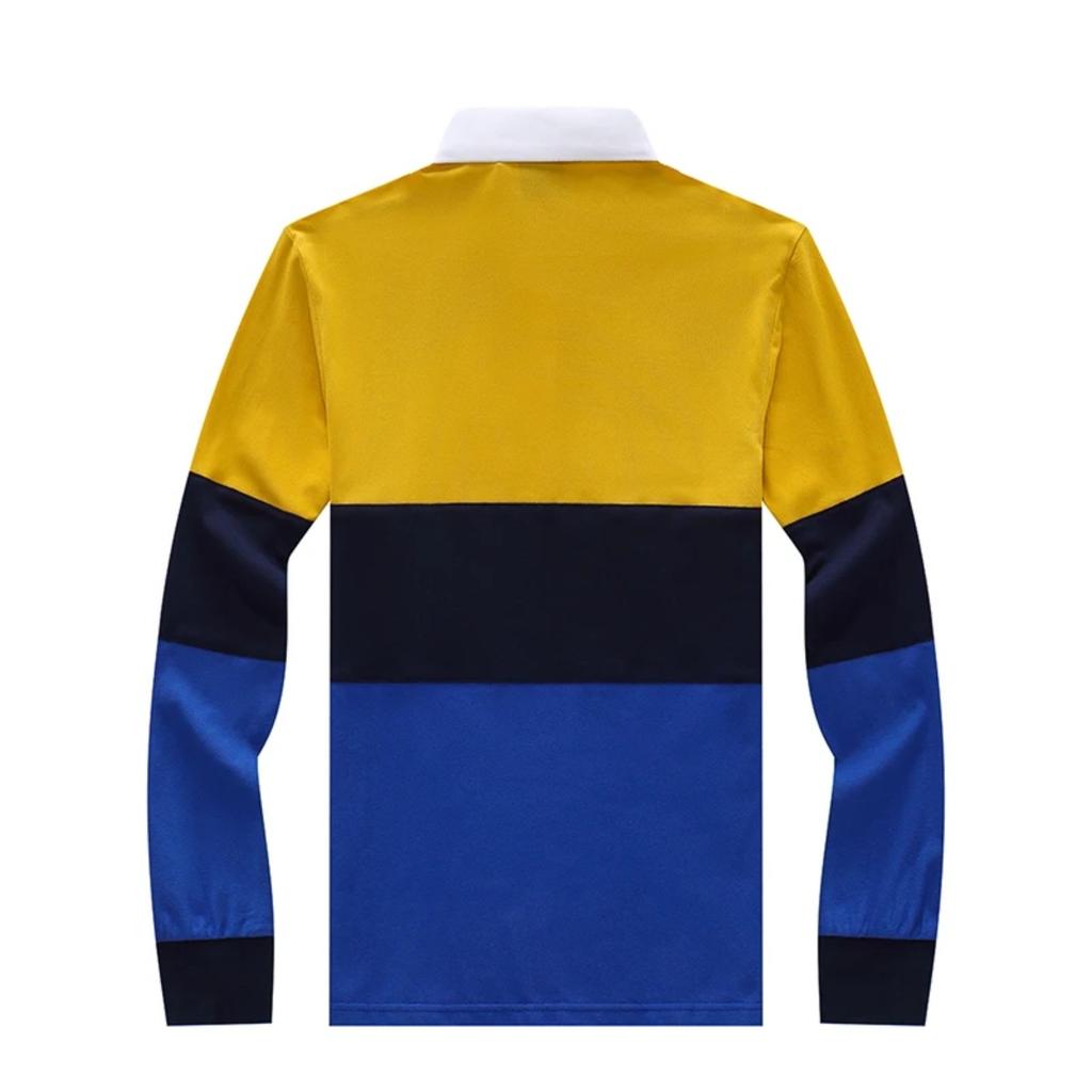 TrendHub Men's Polo Shirt SWAG Long Sleeve Royal Casual  Sport Party High-end Cotton Embroidery Luxury Contrast Color Original Design