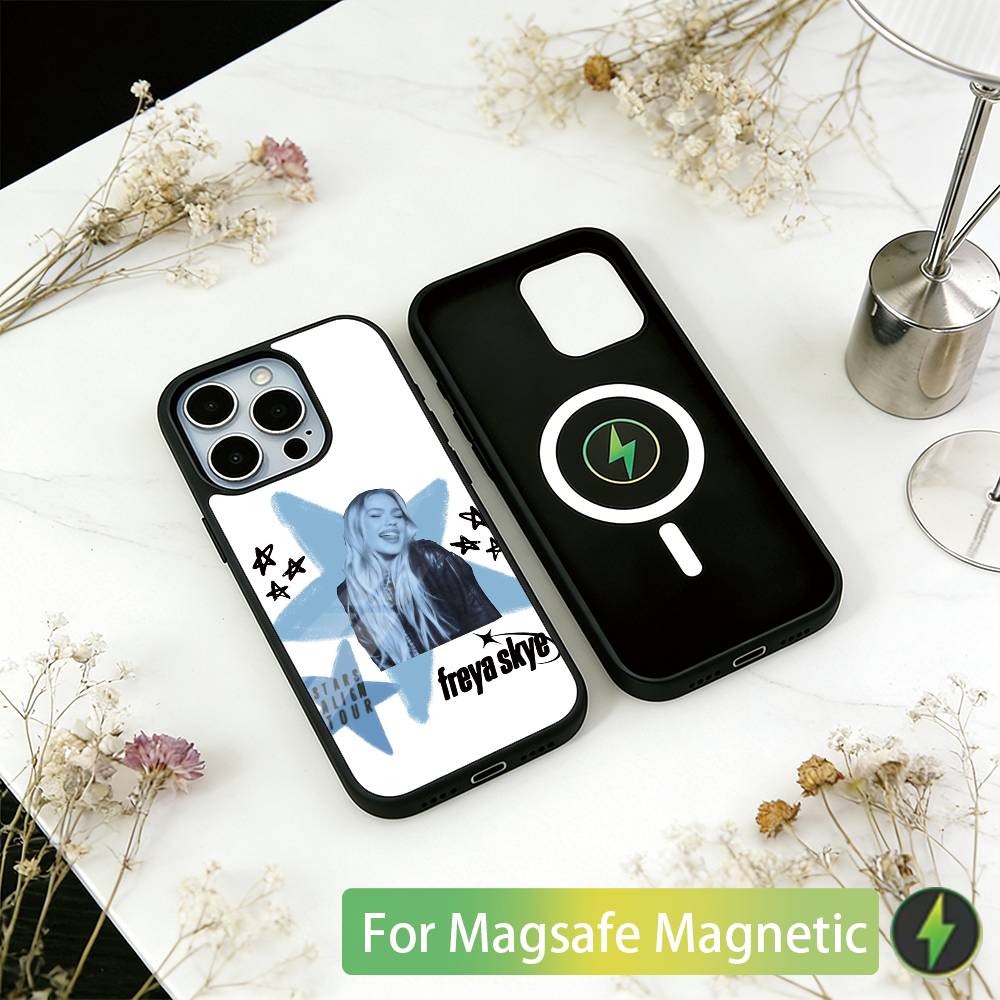 F-Freya Skye S-Singer Phone Case For iPhone17,16,15,14,13,12,11 Plus,Pro Magnetic with Magsafe Wireless Charging iPhone12Pro