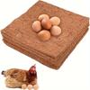 46Pcs Eco-Friendly Coconut Coir Palm Fiber Chicken Nesting Pads - Reusable Hens Bedding Mats For Egg Laying Poultry Coop