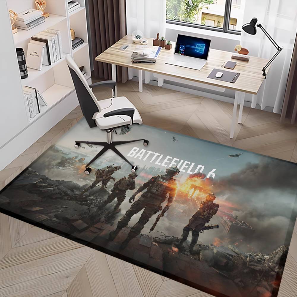 Game Battlefield 6 Door Mat Washable Non-Slip Living Room Sofa Chairs Area Mat Kitchen Doormat Area Rug