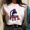 Summer Hot Selling Pingu Tshirt Female Unisexga Designer Funny Tshirt Girl Japanese Unisexga Streetwear Clothing Tops
