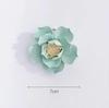 Modern Ceramic Fake Flower Wall Hanging Crafts Decoration Home Livingroom Wall Mural Ornaments Hotel Porch 1D Wall Sticker Art