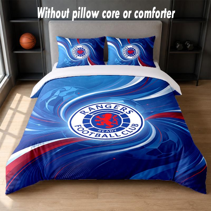 Set Biancheria da Letto Design Rangers FC 1 Copripiumino + 2 Federe Morbido Traspirante Biancheria da Letto per la Casa