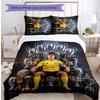 Cristiano Ronaldo Pattern Printed 3PCS Bedding Set Soft Skin-Friendly Washable Duvet Cover & Pillowcases Set All Season Bedroom