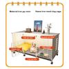 Dog Crate End Table with Wheels & Tray Dog Cage Crate Wired Cage Crate Dog Kennels Wire Dogs Kennel for Large/Medium Dog