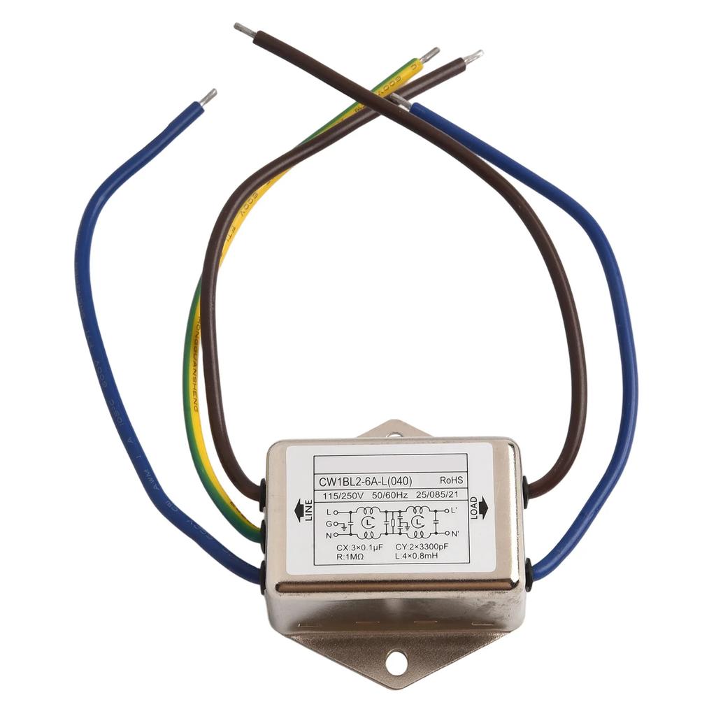 AC250V Anti Interference Power Filter Cable Compatible with Various Audio Equipment Models Including For CW1BL2