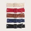 Premium Soft Doublesided Faux Leather Belt With Geometric Design For Daily Wear