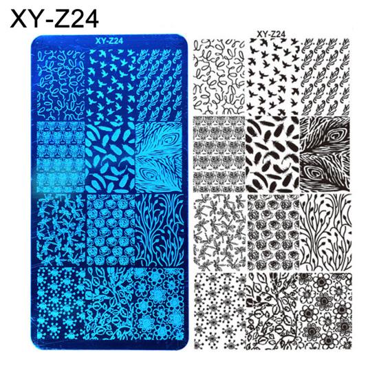 DIY vánoční styl nail art razítko šablona šablony razítka na manikúru