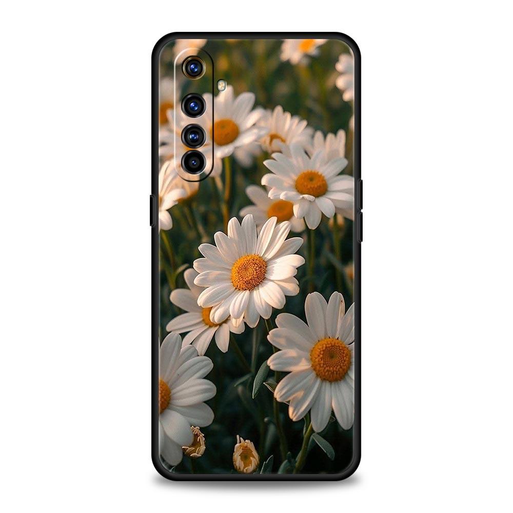 

Мягкий Бледный Маленький Цветок Чехол Для Телефона Для Realme 13 12 10 9 8 7 GT3 GT5 GT2 Pro Plus 5G C21 C25 C35 GT Neo 2 3 3T 5 Чехол Realme 7