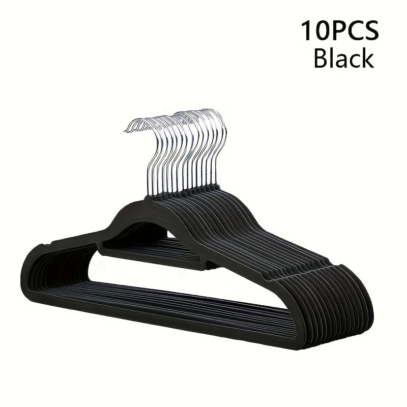 10 Pieces of Anti Slip Hangers High-end Velvet, Space Saving Wardrobe Organizer for Organizing Special Household Hanging Clothes