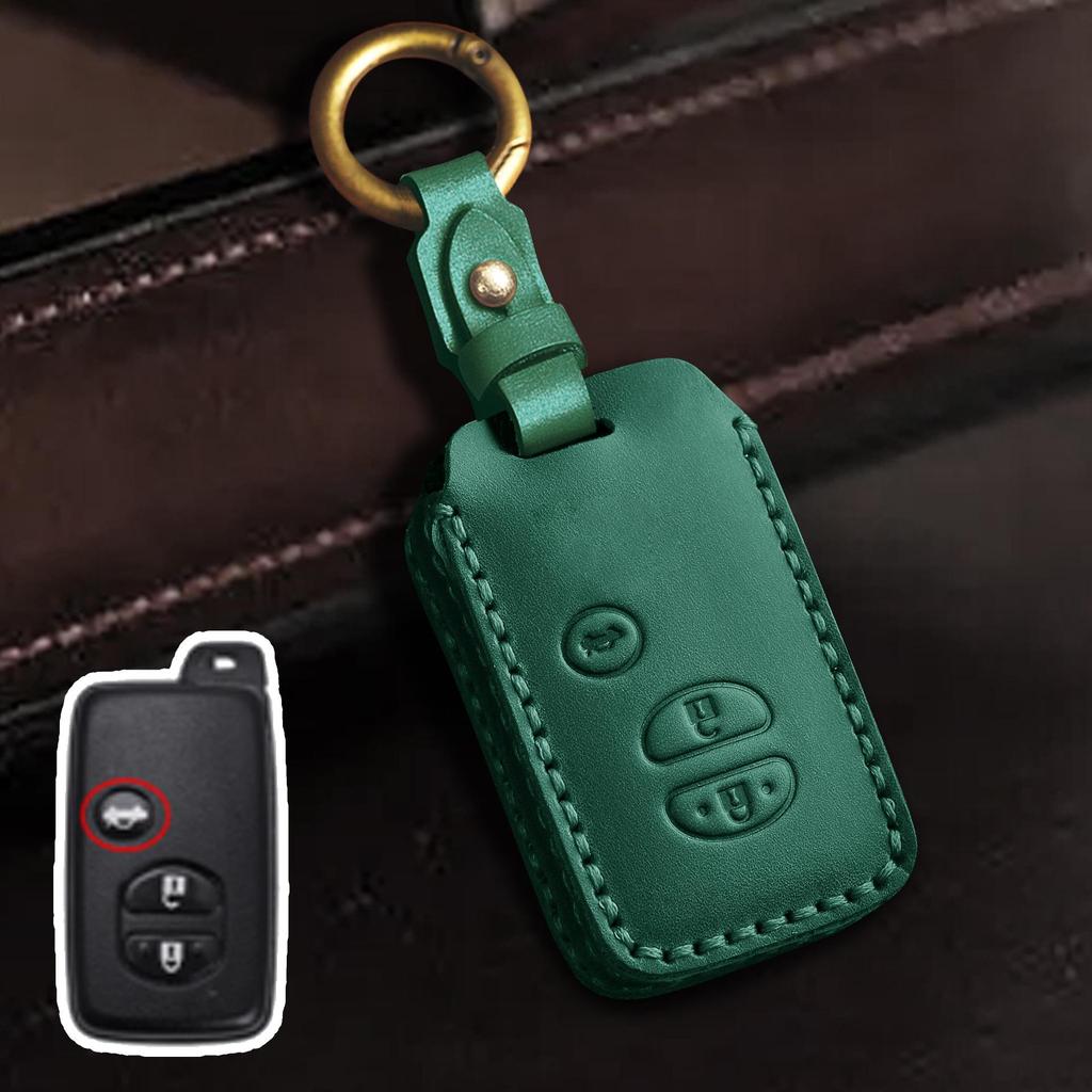 Genuine Leather Key Cover for Toyota Highlander and Land Cruiser (Old Models)