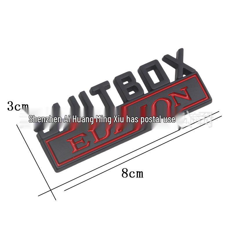 SHITBOX EDITION Kleines Metall-Auto-Logo-Plakette Aufkleber für neue Modelle