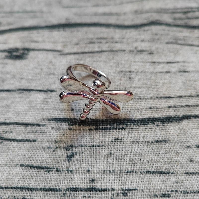 2026 European and American summer hot selling niche design dragonfly ring, suitable as a couple's jewelry gift