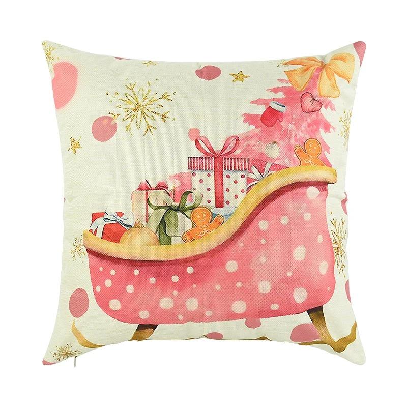 

Рождественская Наволочка Наволочки Merry Christmas Декор Подушки Чехлы Для Подушек Для Дома Рождественское Украшение Наволочки На Новый Год 2026 16x16Inch