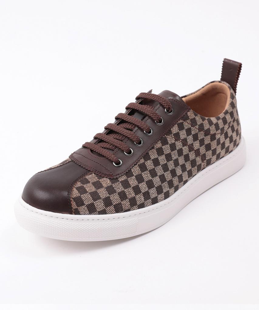Brenowelt Crown Check Brown Sneakers
