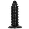 Black Pointed 8cm Threaded Giant Penis Anal Plug Fisting Supplies Anal Plug Adult Supplies