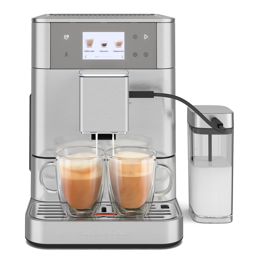 Kitchenaid Kf7 Automatische Kaffeemaschine Kitchenaid Farbe: Gebürsteter Edelstahl